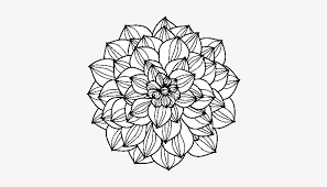 Detailed dahlia flower coloring page. Dahlia Coloring Page Drawing Transparent Png 600x470 Free Download On Nicepng