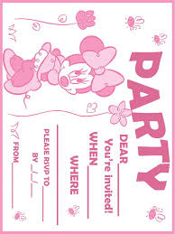Of course at our website your kids will enjoy coloring this amazing drawing together with you.try to use different colors, make picture birthday cake original! Disney Coloring Pages Free Printable Invitation For Birthda Minnie Mouse Birthday Invitations Mickey Mouse Birthday Invitations Printable Birthday Invitations