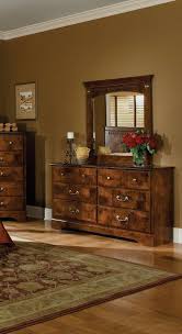 San Miguel Classic Oak Wood Glass Dresser Wood Glass Brown Furniture Bedroom Glass Dresser