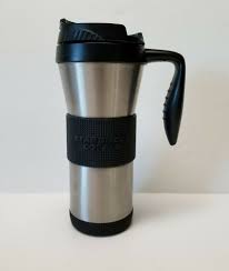 How much does the shipping cost for starbucks stainless steel coffee mugs? Starbucks Coffee 2006 Stainless Steel Miller Tumbler Cup With Handle 16 Oz Black Starbucks Stainless Steel Coffee Tumbler Tumbler Cups Starbucks Coffee