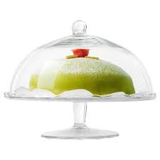 Your cakes will never look better than on this. Arv Brollop Clear Glass Serving Stand With Lid Ikea