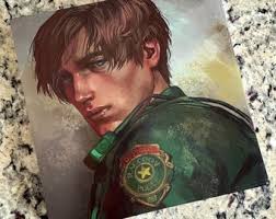 Buy Leon Kennedy Raccoon City 1998 Mini Art Print Online in India