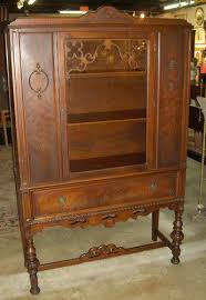 Beautiful Antique Walnut 1930 S Deco Era China Cabinet From Hyde Park Estate China Cabinet Antique Vanity Antiques