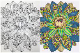 Free printable valentine's day coloring pages. Completed Finished Flower Coloring Pages Novocom Top