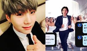 Yoongi, cásate conmigo": idols de BTS 'proponen' matrimonio a Suga y  alborotan a fans