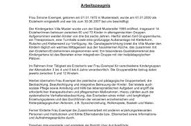 Alles zum thema qualifiziertes arbeitszeugnis: Praktikantenzeugnis Erzieher