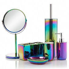 Oil Slick Iridescent Bathroom Range Rainbow Kitchen Iridescent Decor Bathroom Themes