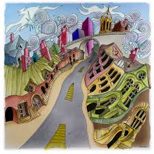 Newcastle From Lizzie Mary Cullen S Book Magical City Colored By Me Roger Malinowski Using Tombow Watercolor Markers And Livro De Colorir Colorir Cidade