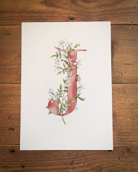 Neues deutsches buchstabieralphabet soll kommen. J Ist Fur Jasmin Giclee Print Ein Blauer Oder Pinker Etsy