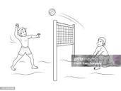 72 Volleyball Court High Res Illustrations - Getty Images