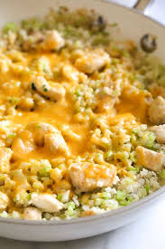 Skillet Cheesy Chicken And Veggie Rice Recipe Skinny Taste Recipes Healthy Recipes Recipes