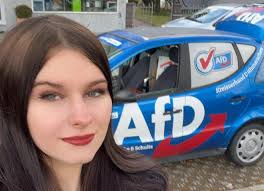 Plakattour mit Dithmarscher AfD-Kandidatin