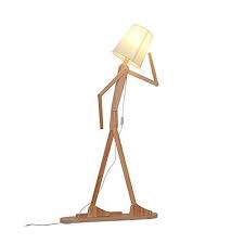 Stick Figure Clock Wooden Floor Lamps Contemporary Floor Lamps Unique Floor Lamps