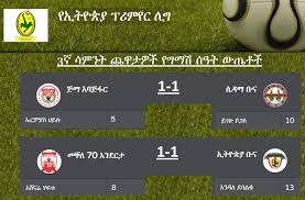 Flashscore.com offers ethiopia premier league livescore, final and partial results, ethiopia premier league standings and match details (goal scorers, red cards, odds comparison, …). á‹¨áŠ¢á‰µá‹®áŒµá‹« Ethiopian Premier League Fixtures And Tables Facebook