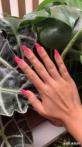 Neon Pink Acrylic Flame Nails Pink Acrylic Nails Long Acrylic Nails Acrylic Nails