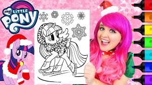 It is a good idea to print out and create your own coloring books to give kids. Coloring Twilight Sparkle Christmas Mlp Coloring Page Prismacolor Markers Kimmi The Clown Youtube