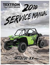 2018 Textron Off Road Wildcat Xx Service Manual Pdf Download By Heydownloads Issuu