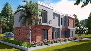 3 Bedroom Modern Villa Design Size 11 5x21 1m Samphoas Plan Modern Villa Design Villa Design Model House Plan