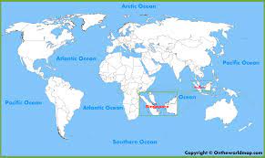 Singapore On World Political Map Singapore Location On The World Map