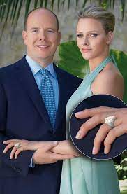 Prince Albert Of Monaco And His Fiance Miss Charlene Wittstock The Engagement Ring Provided By Maison Rep Royal Engagement Rings Royal Jewels Royal Engagement