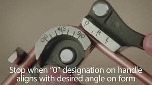 How To Use A Brasscraft Lever Style Tube Bending Tool Youtube