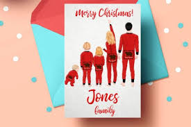 Download Watercolor Christmas Family Clipart Graphic By Lecoqdesign Creative Fabrica Christmas Card Design Christmas Watercolor Family Christmas SVG Cut Files