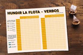 Lo Pedisteis Y Aqui Esta La Plantilla Para Jugar A Hundir La Flota He Dejado En Blanco El Hueco De Los Verbos Teaching English Vocabulary Spanish Language