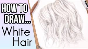 How To Draw White Hair In Colored Pencil Drawing Platinum Light Blonde Hair Youtube How To Draw Hair Pencil Drawings White Hair