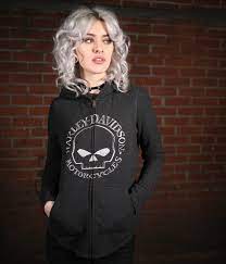 Maybe you would like to learn more about one of these? 99239 19vw Harley Davidson Women S Zip Hoodie Metallic Skull At Thunderbike Shop