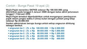 (pasal 14 ayat (2) uu nomor 28 tahun 2007). Sanksi Bunga Penagihan Bunga Berbunga Di Perpajakan Bos Pajak