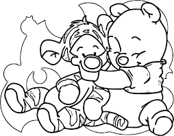 Winnie pooh with easter basket. Baby Winnie The Pooh Tigger Coloring Pages Tigger Winnie The Pooh Pooh And Tigger Baby Tigger
