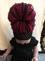 Baby Yarn Wigs Baby Headband Wigs Bubba Bun Thick Yarn Wigs Yarn Wig Crochet Wig