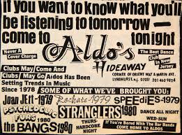 Aldo S Hideaway Ad In Lyndhurst Nj 1982 Best Dance New Wave Music Lyndhurst