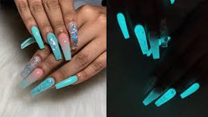 So, they coat the nails with make use of many shades of pink from light to dark. Glow In The Dark Acrylic Nails Freestyle Youtube