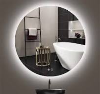 Illuminated Mirror Manufacturer of Round Circle Backlit Dimmable LED  Lighted Mirror for Bathroom