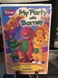Maybe you would like to learn more about one of these? My Party With Barney Rare Oop Custom Vhs Video Kideo Starring Ashton Blue Tape Ebay