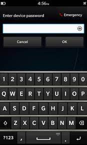 Enter your password to unlock the phone. How To Setup Simple Password On A Blackberry Z10