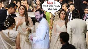 Saif Ali Khan Again Fights With Kareena Kapoor In Front Of Karishma At Ambani S Wedding Ceremony Youtube