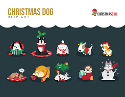Digital download in png, eps, jpg format. Free Christmas Dog Clip Art