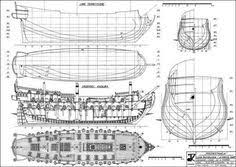 Plan02 Pirate Ship Model Ship Of The Line Model Sailing Ships