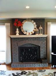 Painted Fireplace Brick Fireplace Makeover Fireplace Remodel Painted Brick Fireplaces
