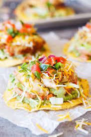 Chicken Tostadas Recipe Tostadas Chicken Tostadas Mexican Food Recipes Authentic