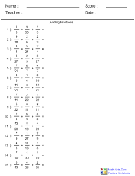 These grade 1 worksheets introduce students to fractions. Math Aids