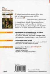 La Mort D Olivier Becaille Emile Zola