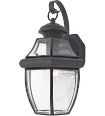 Quoizel Ny8316k Newbury 1 Light 14 Inch Mystic Black Outdoor Wall Lantern