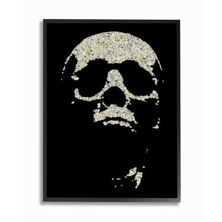 Stupell Industries Abstract Flower Collage Screaming Skull Design Jason  Brueck Framed 14-in H x 11-in W Abstract Print at Lowes.com