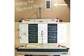 That might be fine if your electrical panel is in unfinished basement. How To Hide An Electrical Panel That Looks Good Restore Decor More