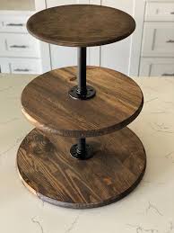 Diy Three Tier Tray Wooden Diy Wood Diy Wood Crafts