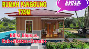 Desain rumah kayu artistik nan minimalis. Bangun Rumah Panggung 7 9m Biaya Murah Tapi Cantik Youtube