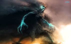 Storm Monster Wallpaper Digital Wallpaper Fantasy Art Fantasy Monster